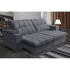 Sofá Retrátil E Reclinável 2,72m Cama Inbox Marrocos Com Mola