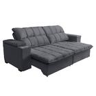 Sofá Retrátil E Reclinável 2,72m Cama Inbox Marrocos Com Mola