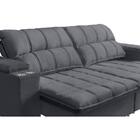 Sofá Retrátil E Reclinável 2,72m Cama Inbox Marrocos Com Mola