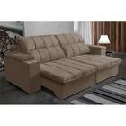 Sofá Retrátil E Reclinável 2,72m Cama Inbox Marrocos Com Mola