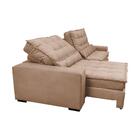 Sofá Retrátil E Reclinável 2,72m Molas Ensacadas Cama Inbox C