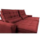 Sofá Retrátil E Reclinável 2,72m Molas Ensacadas Cama Inbox C