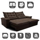 Sofá Retrátil E Reclinável 2,75m Cama Inbox Big Fresh Com Sof