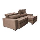 Sofá Retrátil E Reclinável 2,75m Cama Inbox Big Puffer Com So