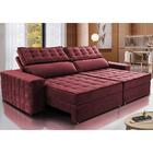 Sofá Retrátil E Reclinável 2,75m Cama Inbox Big Star Com Soft