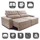 Sofá Retrátil E Reclinável 2,75m Cama Inbox Big Star Com Soft