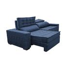 Sofá Retrátil E Reclinável 2,75m Cama Inbox Big Star Com Soft