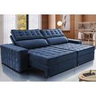 Sofá Retrátil E Reclinável 2,75m Cama Inbox Big Star Com Soft