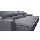 Sofá Retrátil E Reclinável 2,75m Império Com Molas Cama Inbox