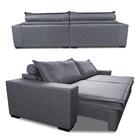 Sofá Retrátil E Reclinável 2,75m Império Com Molas Cama Inbox