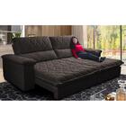 Sofá Retrátil E Reclinável 2,75m Molas Ensacadas Cama Inbox B