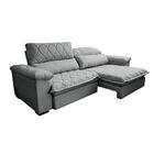 Sofá Retrátil E Reclinável 2,75m Molas Ensacadas Cama Inbox B