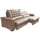 Sofá Retrátil E Reclinável 2,75m Molas Ensacadas Cama Inbox B