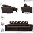 Sofá Retrátil E Reclinável 2,75m Molas Ensacadas Cama Inbox S