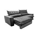 Sofá Retrátil E Reclinável 2,75m Molas Ensacadas Cama Inbox S