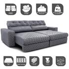 Sofá Retrátil E Reclinável 2,75m Molas Ensacadas Cama Inbox S