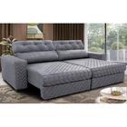 Sofá Retrátil E Reclinável 2,75m Molas Ensacadas Cama Inbox S