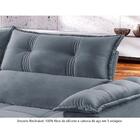 Sofá Retrátil E Reclinável 2,90m 5 Lugares Prata