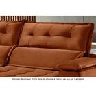 Sofá Retrátil E Reclinável 2,90m 5 Lugares Terracota