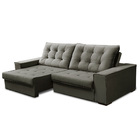 Sofá Retrátil E Reclinável 2,90m Alice Tecido Veludo Isofa Ci