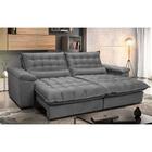 Sofá Retrátil E Reclinável 2,92m Com Molas Ensacadas Cama Inb