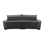 Sofá Retrátil E Reclinável 2,92m Com Molas Ensacadas Cama Inb