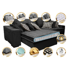 Sofá Retrátil E Reclinável 2,92m Com Molas Ensacadas Cama Inb