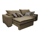 Sofá Retrátil E Reclinável 2,92m Com Molas Ensacadas Cama Inb