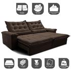 Sofá Retrátil E Reclinável 2,95m Cama Inbox Big Fresh Com Sof