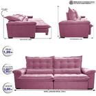 Sofá Retrátil E Reclinável 2,95m Cama Inbox Big Fresh Com Sof