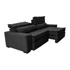 Sofá Retrátil E Reclinável 2,95m Cama Inbox Big Puffer Com So