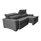 Sofá Retrátil E Reclinável 2,95m Cama Inbox Big Puffer Com So