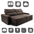 Sofá Retrátil E Reclinável 2,95m Cama Inbox Big Star Com Soft