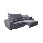 Sofá Retrátil E Reclinável 2,95m Império Com Molas Cama Inbox