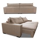 Sofá Retrátil E Reclinável 2,95m Império Com Molas Cama Inbox