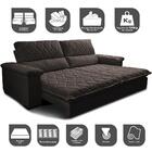 Sofá Retrátil E Reclinável 2,95m Molas Ensacadas Cama Inbox B