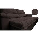 Sofá Retrátil E Reclinável 2,95m Molas Ensacadas Cama Inbox B