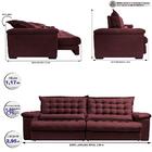 Sofá Retrátil E Reclinável 2,95m Molas Ensacadas Cama Inbox B