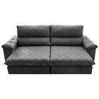 Sofá Retrátil E Reclinável 2,95m Molas Ensacadas Cama Inbox B