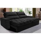 Sofá Retrátil E Reclinável 2,95m Molas Ensacadas Cama Inbox E