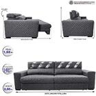 Sofá Retrátil E Reclinável 2,95m Molas Ensacadas Cama Inbox S