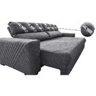 Sofá Retrátil E Reclinável 2,95m Molas Ensacadas Cama Inbox S