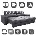 Sofá Retrátil E Reclinável 2,95m Molas Ensacadas Cama Inbox S