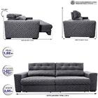 Sofá Retrátil E Reclinável 2,95m Molas Ensacadas Cama Inbox S