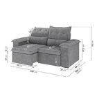 Sofá Retrátil E Reclinável 200cm Cupuaçu Cabecasa Madeiraorig