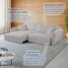 Sofá Retrátil E Reclinável 206cm Com Almofadas Decorativas Er