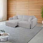 Sofá Retrátil E Reclinável 206cm Com Almofadas Decorativas Er