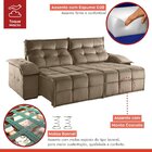 Sofá Retrátil E Reclinável 210cm 2 Lugares Mônaco  Capuccino