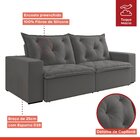 Sofá Retrátil E Reclinável 210cm 3 Lugares M105 Martins Estof