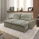 Sofa Retratil E Reclinavel 210cm Arsenal  Bege